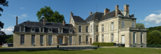 Madame de Chatelet's chateau in Cirey-sur-Blaise, where she lived in domestic bliss with Voltaire. From chateaudecirey.com